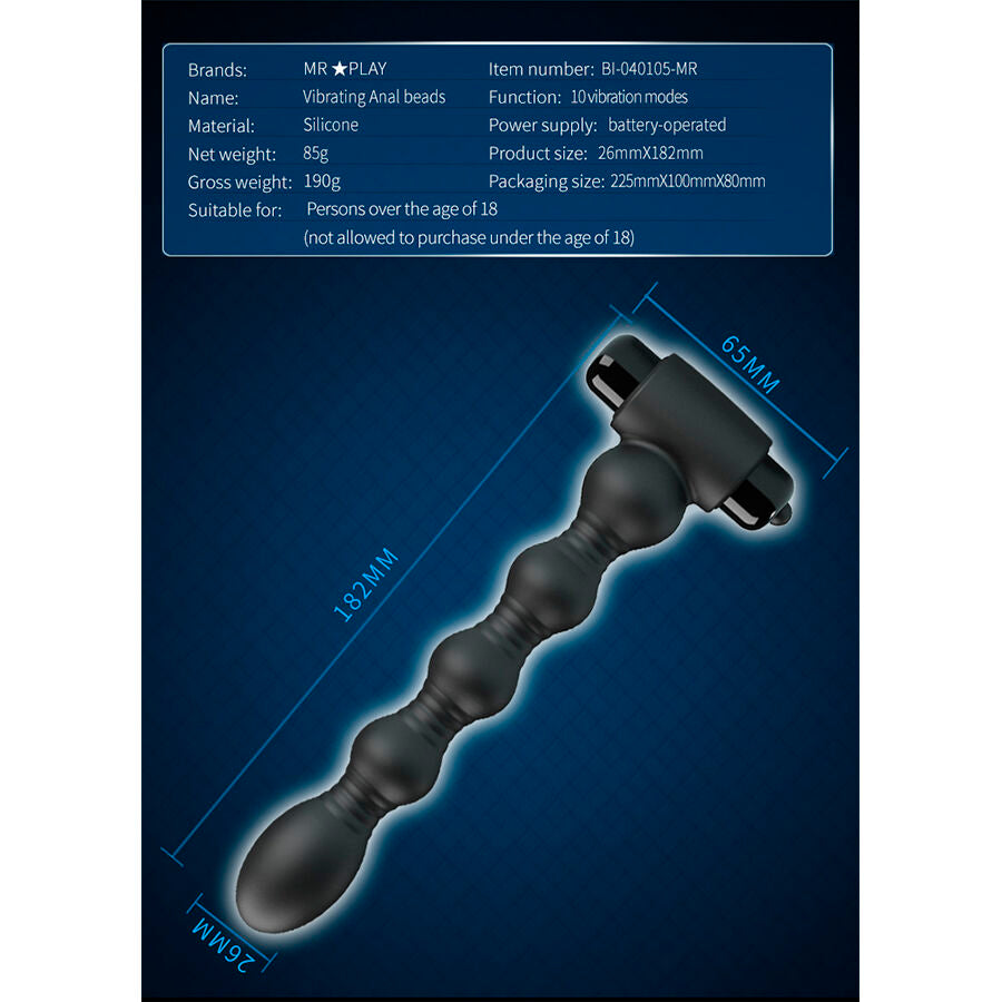 MR PLAY - VIBRATING ANAL PLUG MASSAGER - My naughty haven #