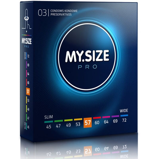 MY SIZE - PRO CONDOMS 57 MM 3 UNITS - My naughty haven #