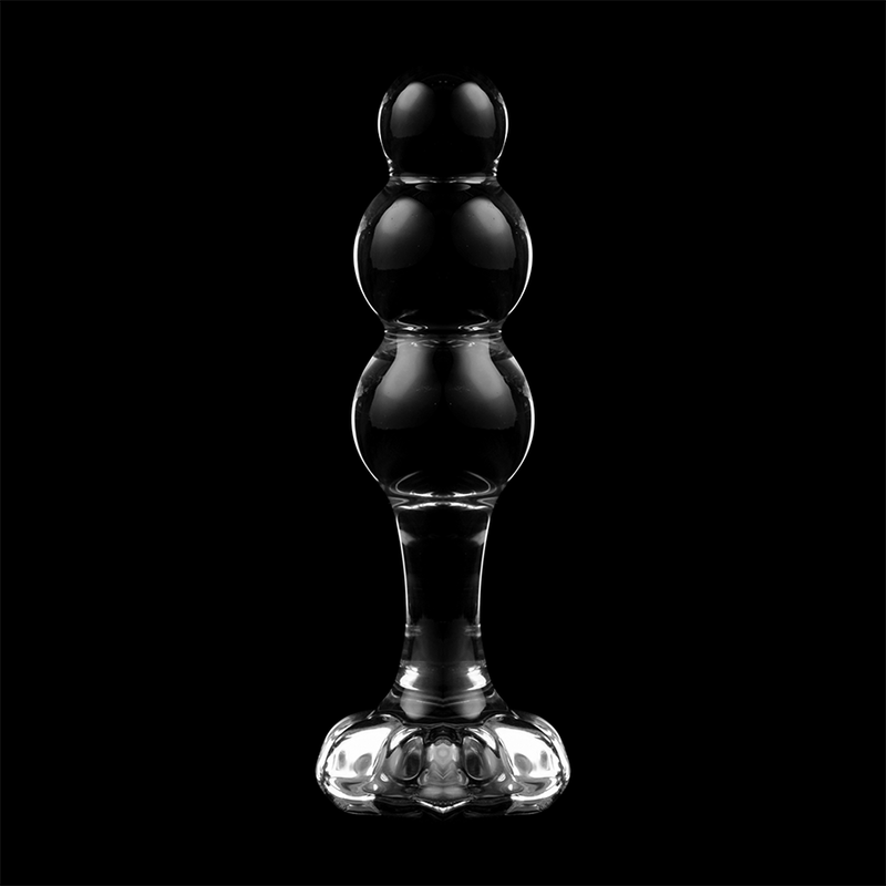NEBULA SERIES BY IBIZA - MODEL 1 ANAL PLUG BOROSILICATE GLASS CLEAR 10.5 CM -O- 3 CM - My naughty haven #