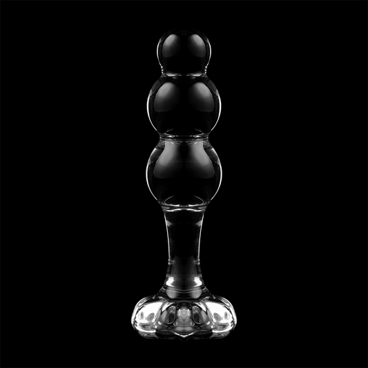 NEBULA SERIES BY IBIZA - Модел 1 Анален РАЗШИРИТЕЛ от боросиликатно стъкло, прозрачно 10.5 см -O- 3 см