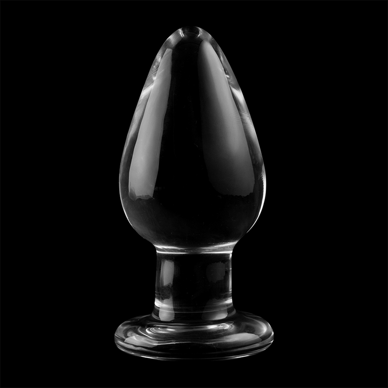 NEBULA SERIES BY IBIZA - MODEL 3 ANAL PLUG BOROSILICATE GLASS TRANSPARENT 11 CM -O- 5 CM - My naughty haven #