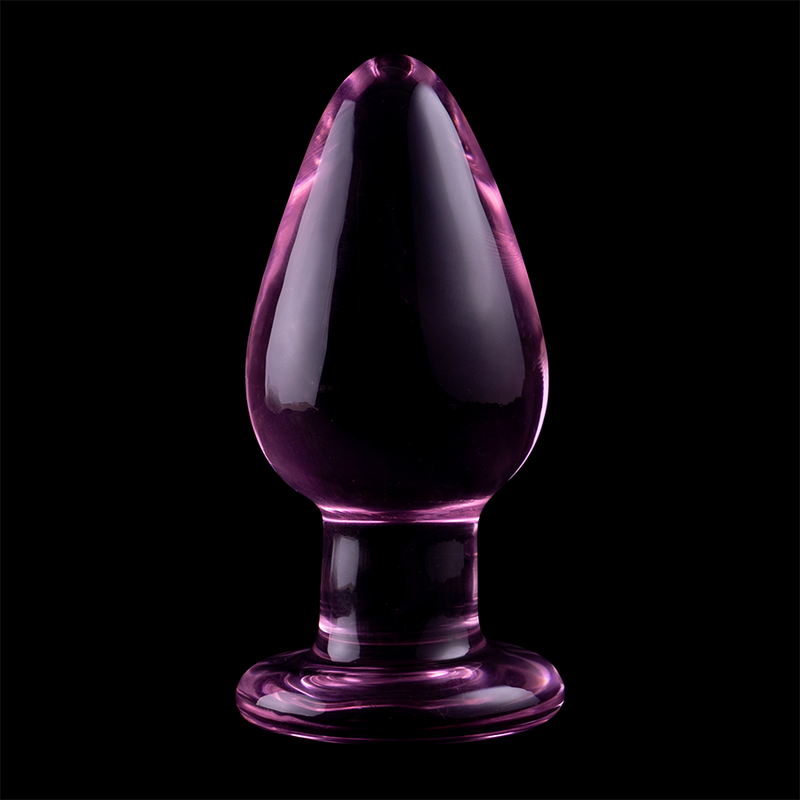 NEBULA SERIES BY IBIZA - MODEL 3 ANAL PLUG BOROSILICATE GLASS TRANSPARENT 11 CM -O- 5 CM - My naughty haven #