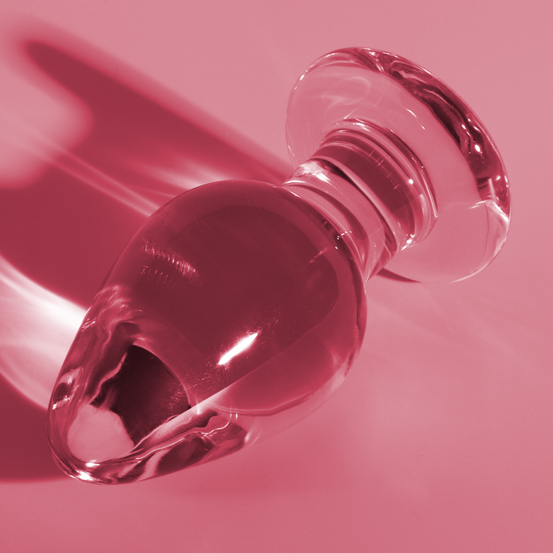NEBULA SERIES BY IBIZA - MODEL 3 ANAL PLUG BOROSILICATE GLASS TRANSPARENT 11 CM -O- 5 CM - My naughty haven #