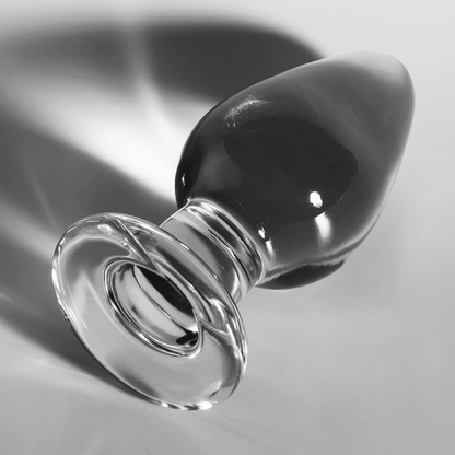NEBULA SERIES BY IBIZA - MODEL 3 ANAL PLUG BOROSILICATE GLASS TRANSPARENT 11 CM -O- 5 CM - My naughty haven #