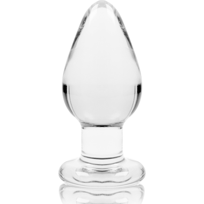 NEBULA SERIES BY IBIZA - MODEL 3 ANAL PLUG BOROSILICATE GLASS TRANSPARENT 11 CM -O- 5 CM - My naughty haven #