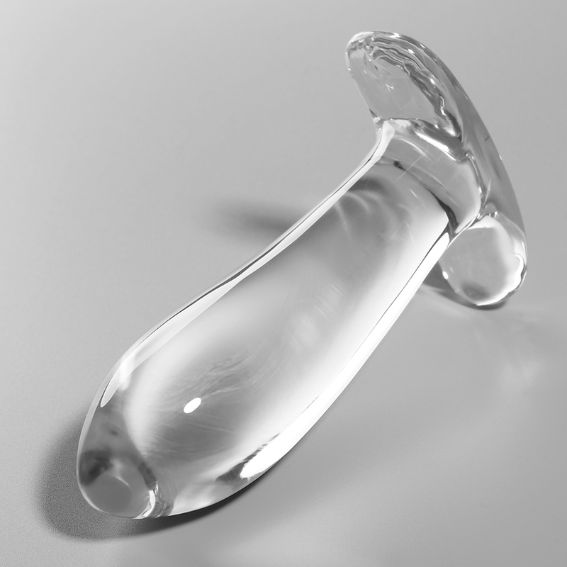 NEBULA SERIES BY IBIZA - MODEL 5 ANAL PLUG BOROSILICATE GLASS CLEAR 12.5 CM -O- 3.5 CM - My naughty haven #