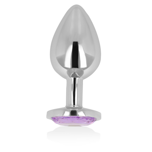 OHMAMA - ANAL PLUG WITH VIOLET CRYSTAL 8 CM - My naughty haven #