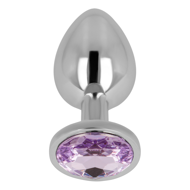 OHMAMA - ANAL PLUG WITH VIOLET CRYSTAL 8 CM - My naughty haven #