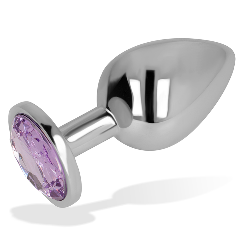OHMAMA - ANAL PLUG WITH VIOLET CRYSTAL 8 CM - My naughty haven #