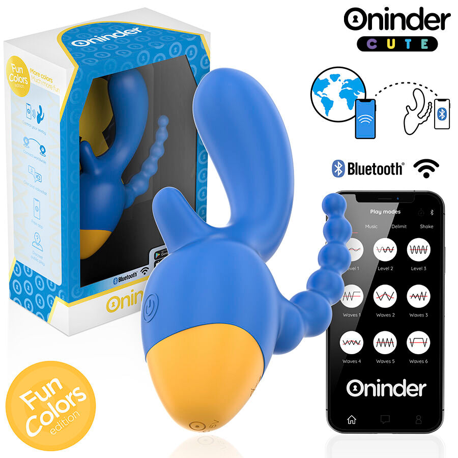 ONINDER CUTE - LOVE 3 SOME TRIPLE VIBRATOR - FREE WORLDWIDE APP - My naughty haven #