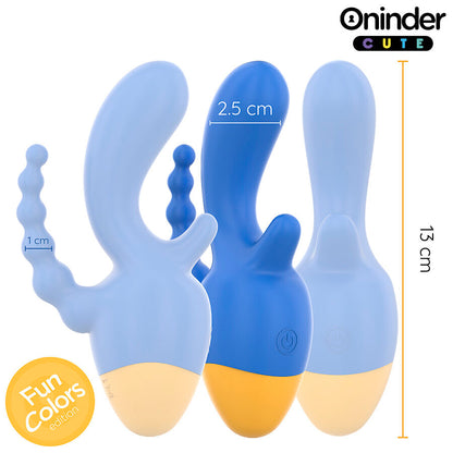 ONINDER CUTE - LOVE 3 SOME TRIPLE VIBRATOR - FREE WORLDWIDE APP - My naughty haven #