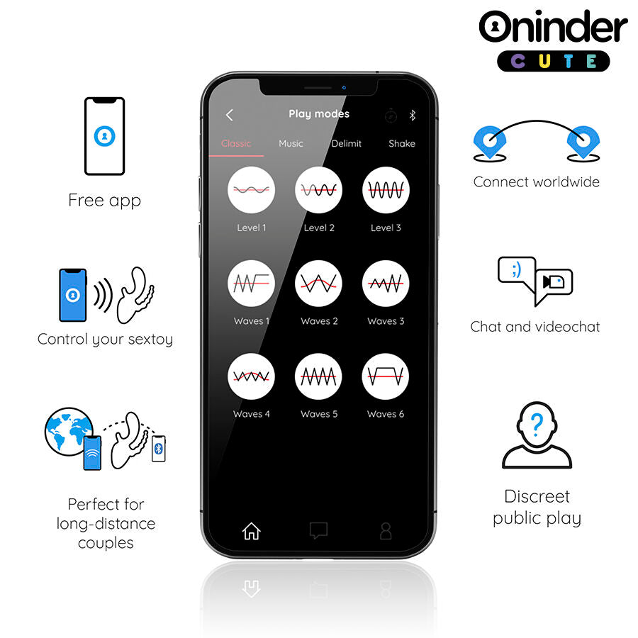 ONINDER CUTE - LOVE 3 SOME TRIPLE VIBRATOR - FREE WORLDWIDE APP - My naughty haven #