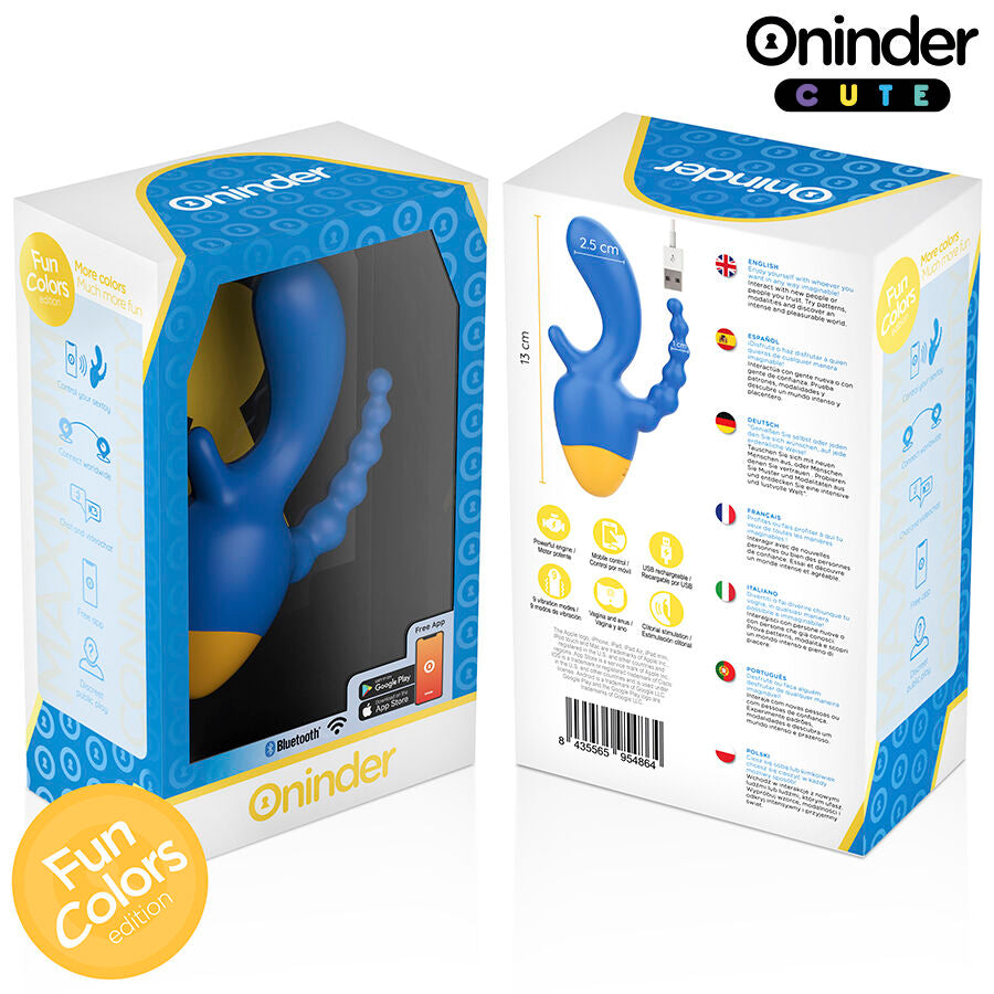 ONINDER CUTE - LOVE 3 SOME TRIPLE VIBRATOR - FREE WORLDWIDE APP - My naughty haven #
