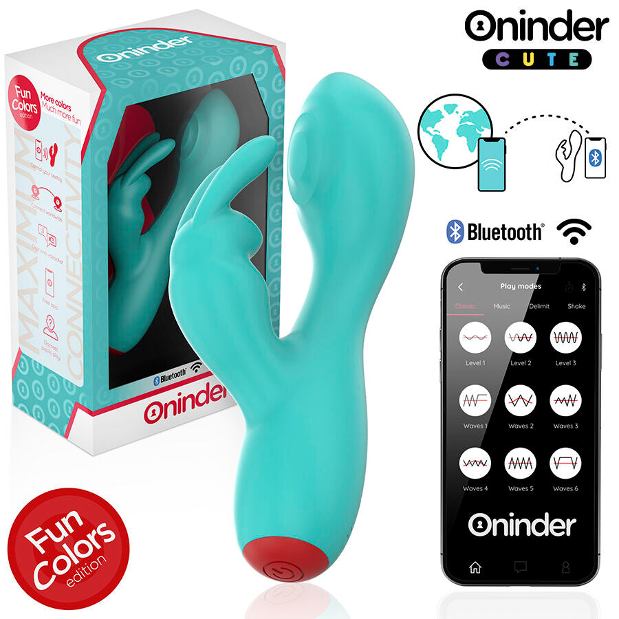 ONINDER CUTE - LOVE BUNNY G-SPOT CLITORAL VIBRATOR - FREE WORLDWIDE APP - My naughty haven #