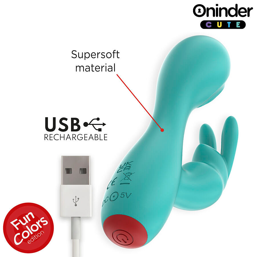 ONINDER CUTE - LOVE BUNNY G-SPOT CLITORAL VIBRATOR - FREE WORLDWIDE APP - My naughty haven #