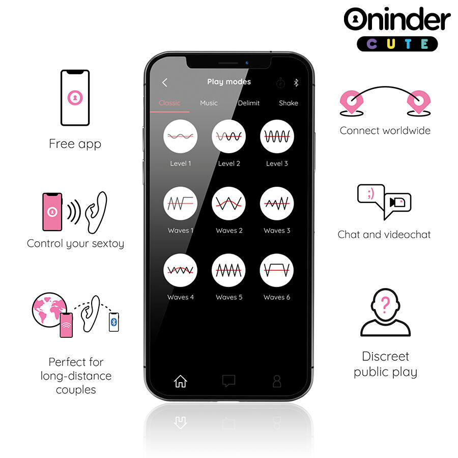 ONINDER CUTE - LOVE BUNNY VIBRATOR G-SPOT CLITORIS - FREE WORLDWIDE APP - My naughty haven #
