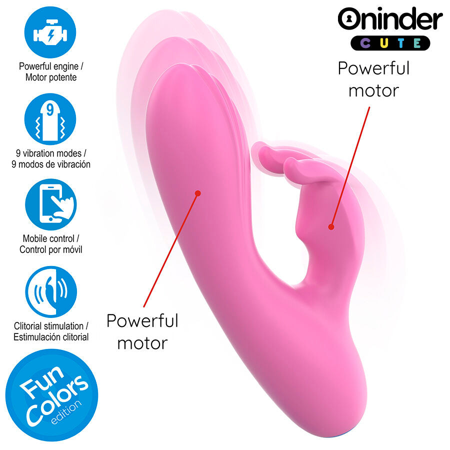 ONINDER CUTE - LOVE BUNNY VIBRATOR G-SPOT CLITORIS - FREE WORLDWIDE APP - My naughty haven #