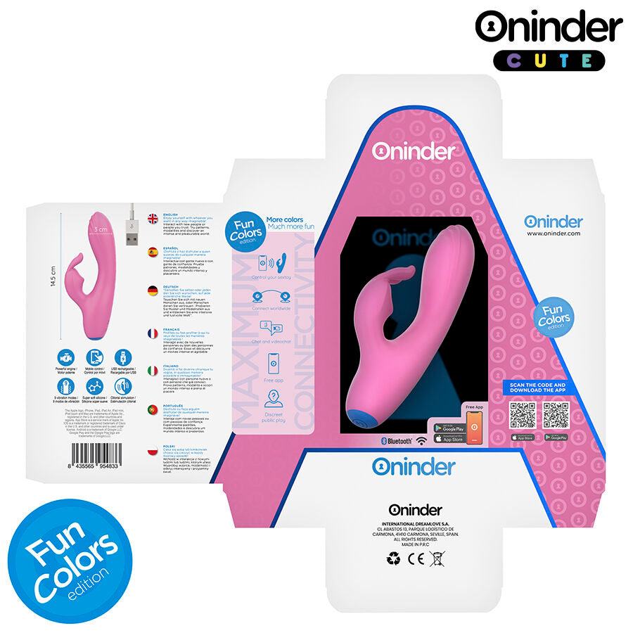 ONINDER CUTE - LOVE BUNNY VIBRATOR G-SPOT CLITORIS - FREE WORLDWIDE APP - My naughty haven #