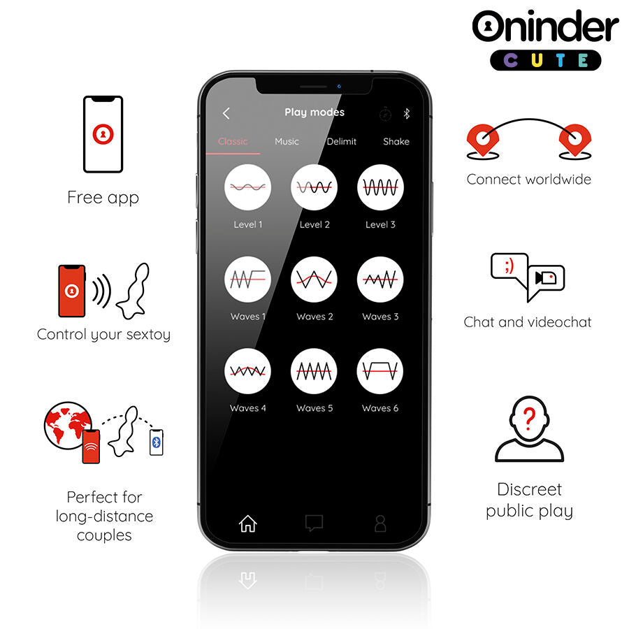 ONINDER CUTE - LOVE BUTT VIBRATING ANAL PLUG DILATOR - FREE WORLDWIDE APP - My naughty haven #