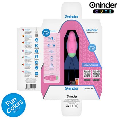 ONINDER CUTE - LOVE PLEASURE 360° VIBRATING-ROTATING SILICONE EGG - FREE GLOBAL APP - My naughty haven #