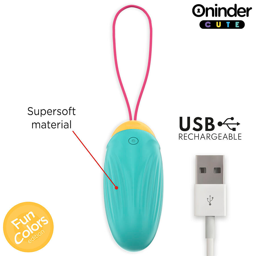 ONINDER CUTE - LOVE PLEASURE VIBRATING EGG - ROTATING SILICONE GEMS - FREE GLOBAL APP - My naughty haven #