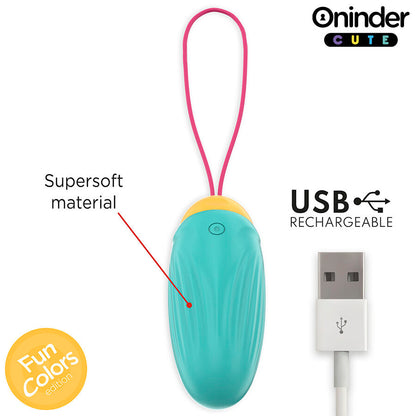 ONINDER CUTE - LOVE PLEASURE VIBRATING EGG - ROTATING SILICONE GEMS - FREE GLOBAL APP - My naughty haven #