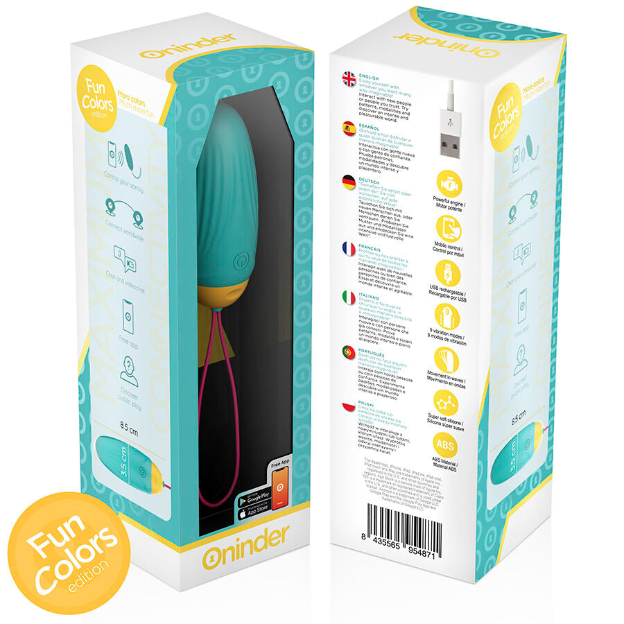 ONINDER CUTE - LOVE PLEASURE VIBRATING EGG - ROTATING SILICONE GEMS - FREE GLOBAL APP - My naughty haven #