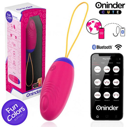 ONINDER CUTE - LOVE PLEASURE VIBRO-WAVE TAPPING SILICONE EGG - FREE GLOBAL APP - My naughty haven #