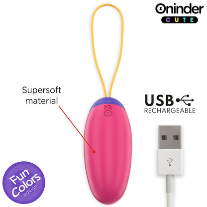 ONINDER CUTE - LOVE PLEASURE VIBRO-WAVE TAPPING SILICONE EGG - FREE GLOBAL APP - My naughty haven #