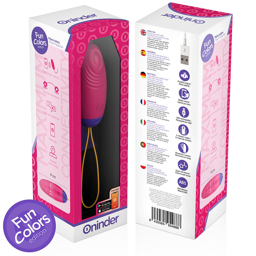 ONINDER CUTE - LOVE PLEASURE VIBRO-WAVE TAPPING SILICONE EGG - FREE GLOBAL APP - My naughty haven #