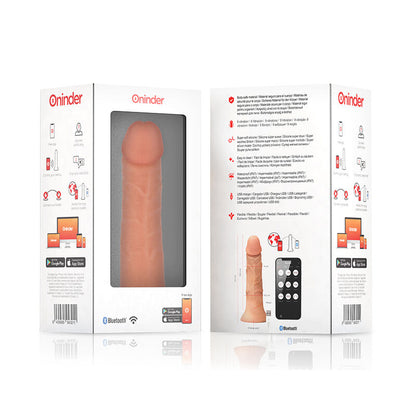 ONINDER - LARGE BOGOTÁ VIBRATOR DILDO 9 SPEEDS NATURAL 22 CM -O- 4.5 CM - FREE APP - My naughty haven #