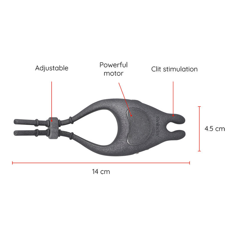 ONINDER - PAMPA RECHARGEABLE ADJUSTABLE VIBRATOR RING WITH CLITORIS STIMULATOR 10 SPEED - FREE APP - My naughty haven #