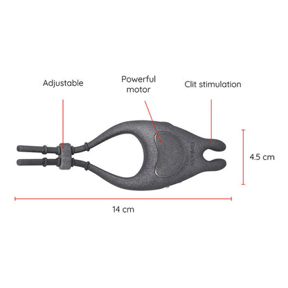 ONINDER - PAMPA RECHARGEABLE ADJUSTABLE VIBRATOR RING WITH CLITORIS STIMULATOR 10 SPEED - FREE APP - My naughty haven #