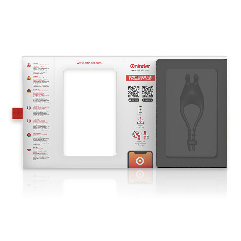 ONINDER - PAMPA RECHARGEABLE ADJUSTABLE VIBRATOR RING WITH CLITORIS STIMULATOR 10 SPEED - FREE APP - My naughty haven #