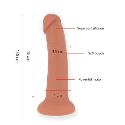 ONINDER - SMALL BOGOTÁ VIBRATOR DILDO 9 SPEEDS NATURAL 17.5 CM -O- 4 CM - FREE APP - My naughty haven #