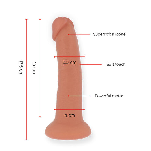ONINDER - SMALL BOGOTÁ VIBRATOR DILDO 9 SPEEDS NATURAL 17.5 CM -O- 4 CM - FREE APP - My naughty haven #