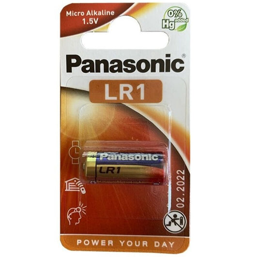 PANASONIC - АЛКАЛНА БАТЕРИЯ LR1 1.5V БЛИСТЕР 1 БР.