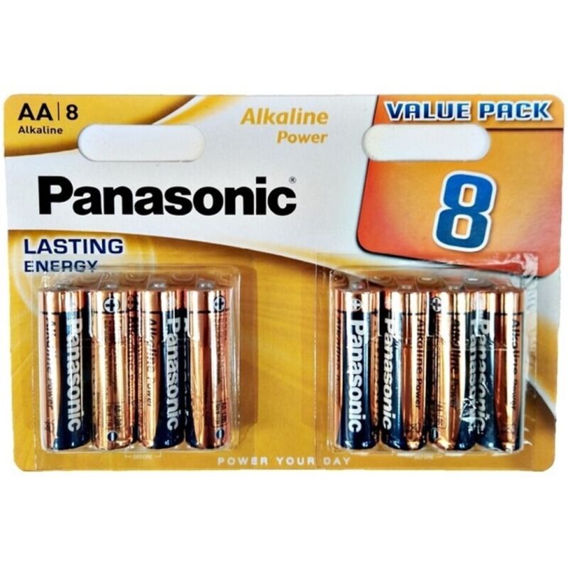 PANASONIC - BRONZE ALKALINE AA BATTERY LR6 BLISTER*8 - My naughty haven #