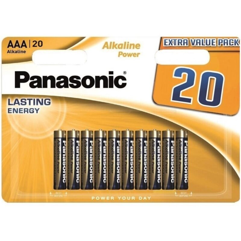 PANASONIC - BRONZE ALKALINE AAA BATTERY LR03 BLISTER*20 - My naughty haven #