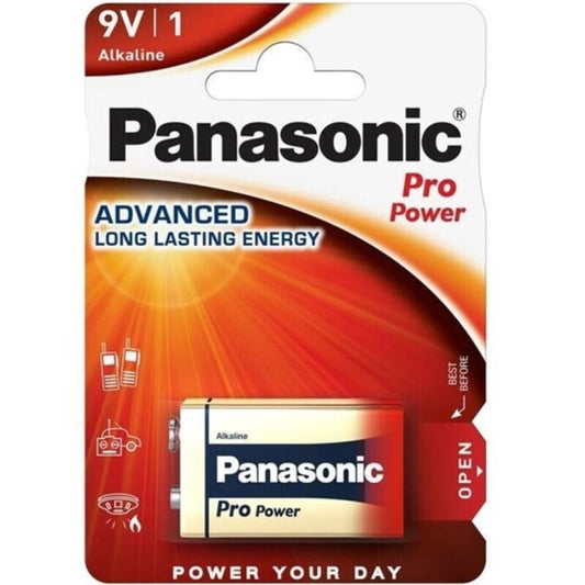 PANASONIC - PRO POWER ALKALINE 9V BATTERY LR61 BLISTER*1 - My naughty haven #