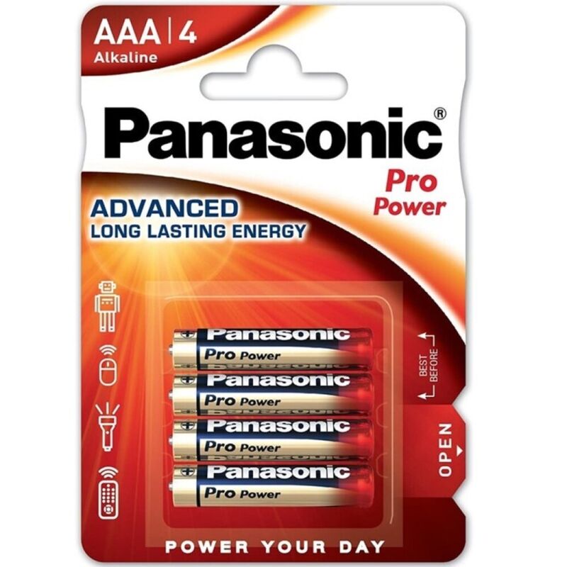 PANASONIC - PRO POWER АЛКАЛНИ БАТЕРИИ AAA LR03 БЛИСТЕР*4