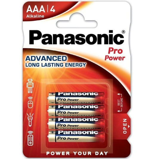 PANASONIC - PRO POWER АЛКАЛНИ БАТЕРИИ AAA LR03 БЛИСТЕР*4