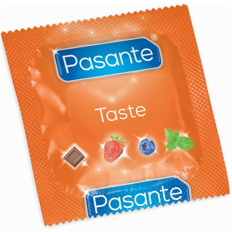PASANTE - CONDOMS FLAVOR STRAWBERRY BAG 144 UNITS - My naughty haven #
