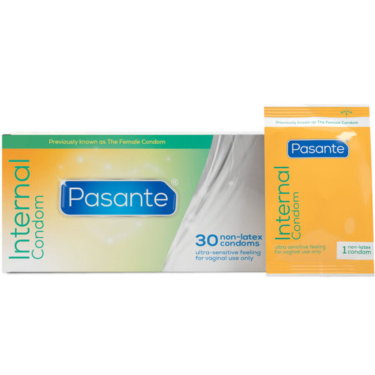 PASANTE - INTERNAL FEMALE CONDOMS BOX 30 UNITS - My naughty haven #