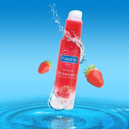PASANTE - LUBRICANTE FLAVOR STRAWBERRY 75 ML - My naughty haven #