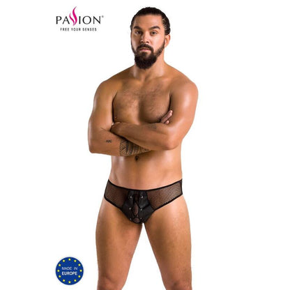PASSION - 035 SLIP RICHARD BLACK L/XL - My naughty haven #