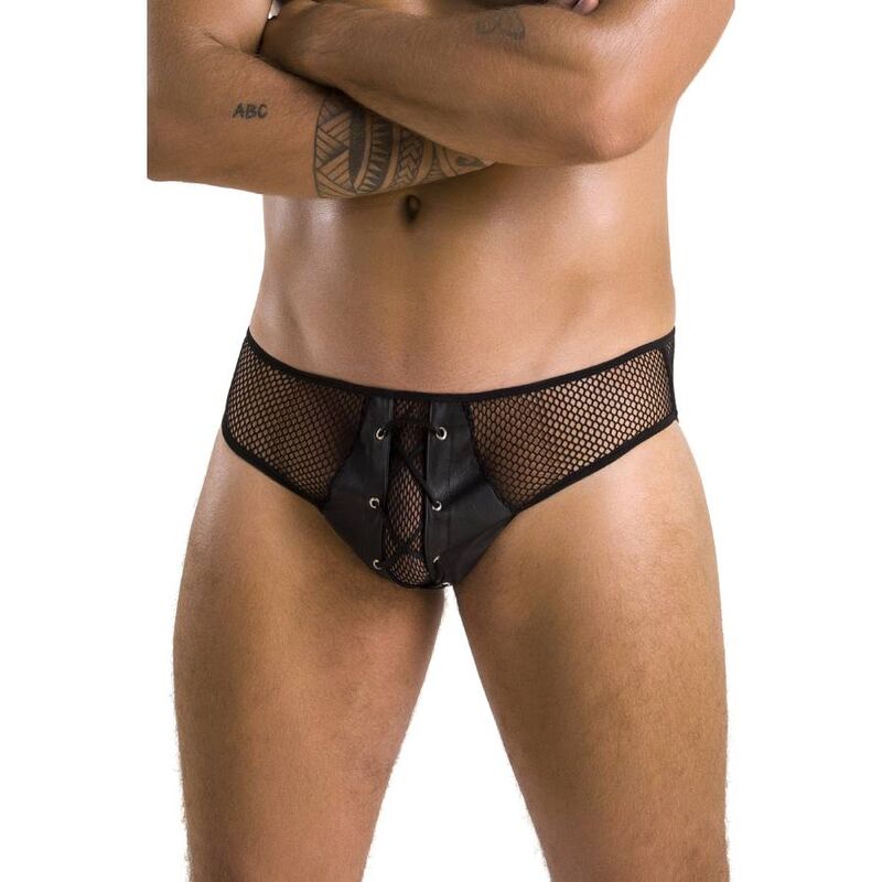 PASSION - 035 SLIP RICHARD BLACK L/XL - My naughty haven #