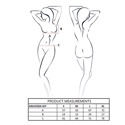 PASSION - ANUVERA BRA + THONG SET WHITE S/M - My naughty haven #