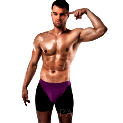 PASSION - BOXER 009 LILAC/BLACK EROTIC LINGERIE S/M - My naughty haven #