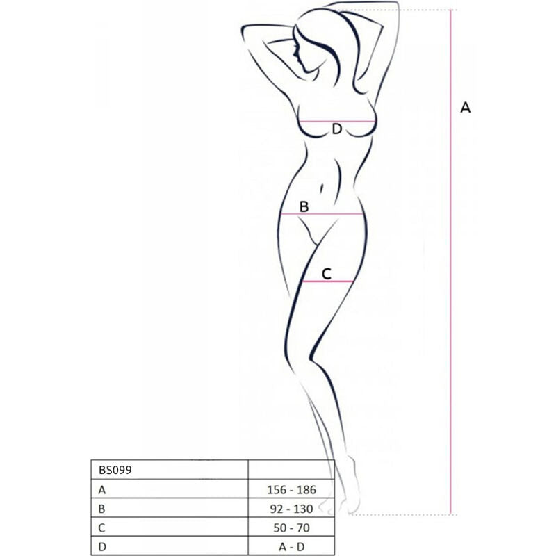 PASSION - BS099 BLACK BODYSTOCKING ONE SIZE - My naughty haven #